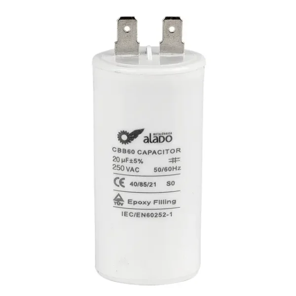 Capacitor Simples 20uf 250V - Lavadora